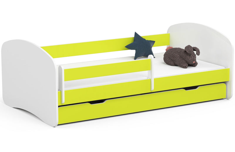 SMILE Kinderbett 180x90 Limette + Matratze