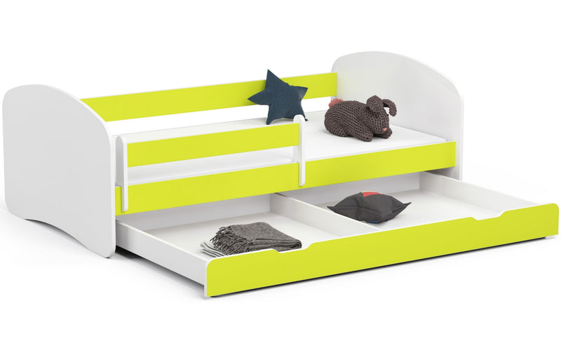 SMILE Kinderbett 180x90 Limette + Matratze