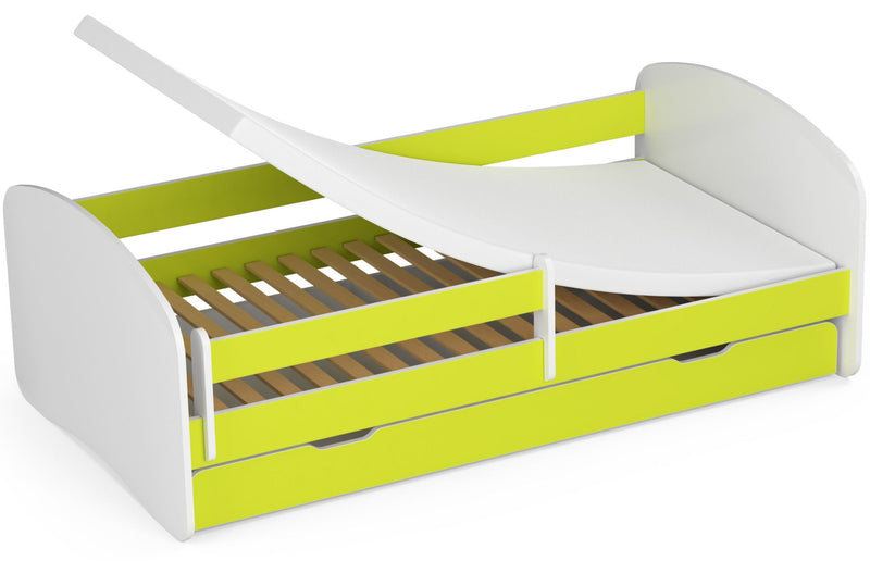 SMILE Kinderbett 180x90 Limette + Matratze