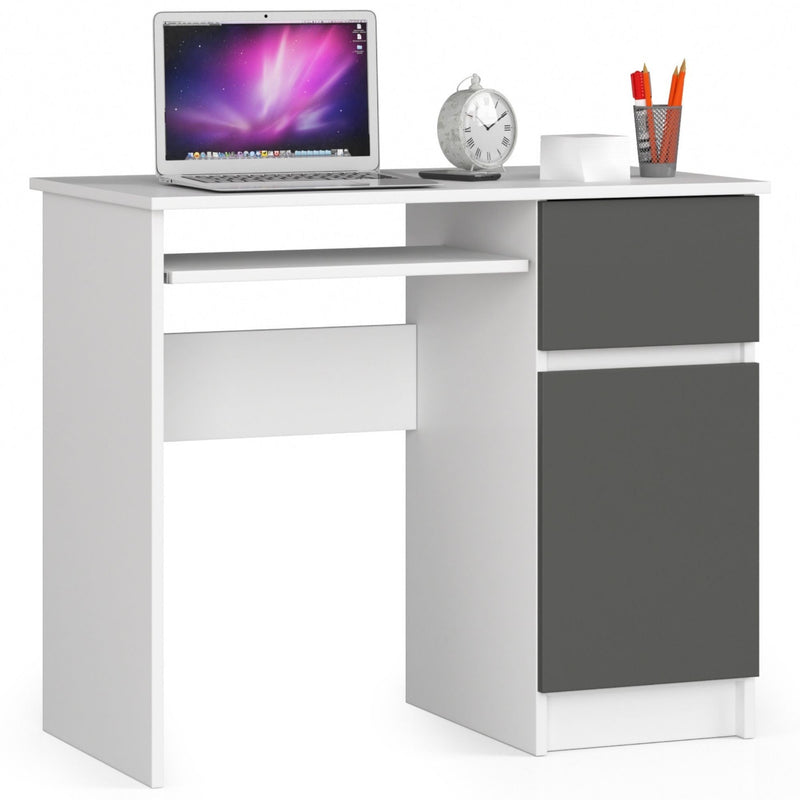 PIXEL PK COMPUTERSCHREIBTISCH WEISS/GRAU - RECHTS