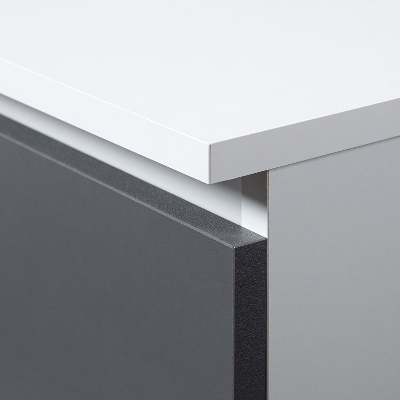 JAY PK SCHREIBTISCH WEISS / GRAU