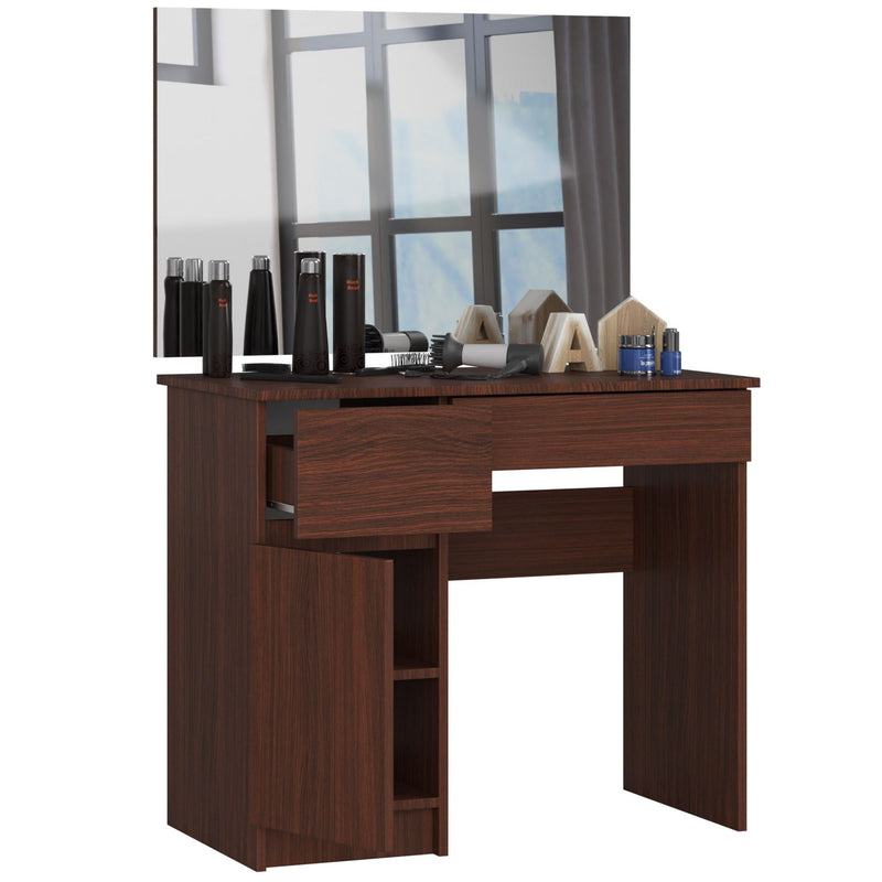 Schminktisch mit Spiegel CLP P-2/SL 900x600 LINKS WENGE