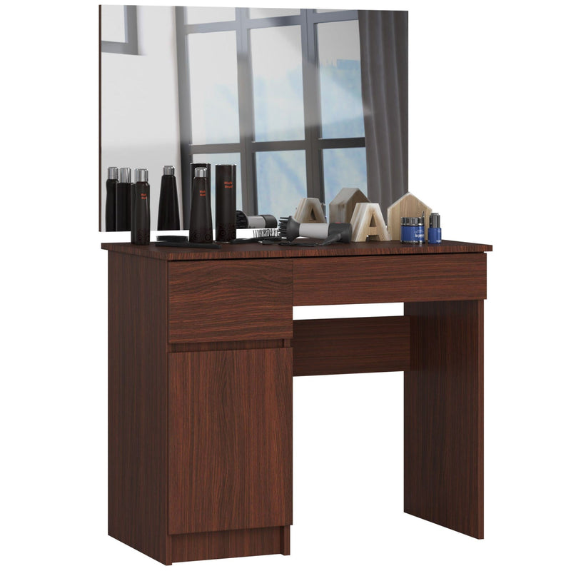 Schminktisch mit Spiegel CLP P-2/SL 900x600 LINKS WENGE