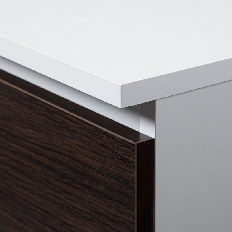 Kleiderschrank S90 2D 2SZ CLP PK Weiß / Venge
