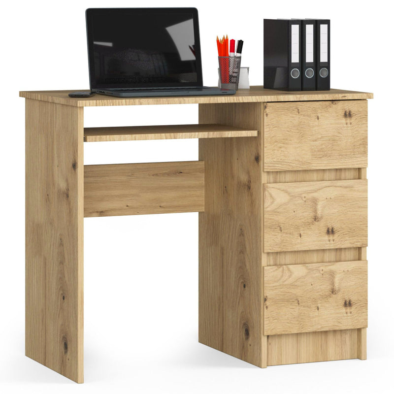 A-6 CLP SCHREIBTISCH ARTISAN EICHE RECHTE SEITE