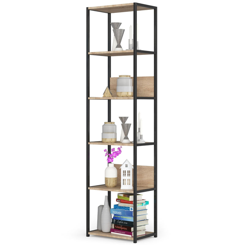 LOFT 500 Metallregal Schwarz/Sonoma Eiche