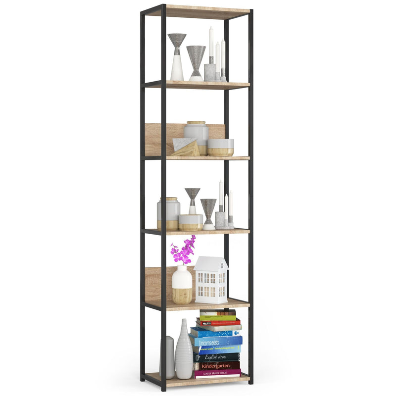LOFT 500 Metallregal Schwarz/Sonoma Eiche