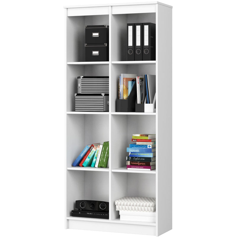 BÜROREGAL R 80 cm CLP 8 REGALE WEISS