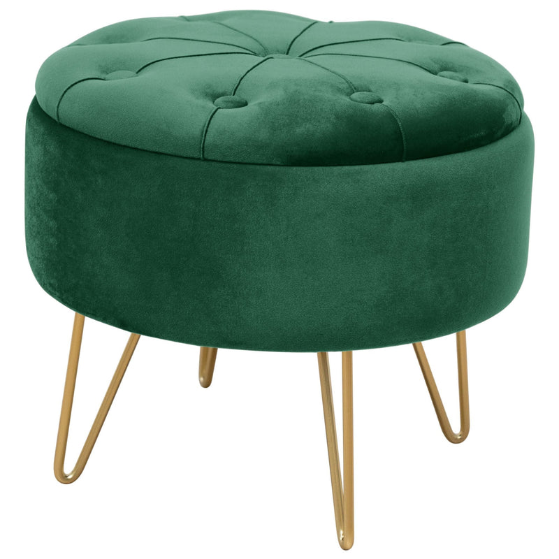 CARO BOTTLE GRÜNER POUFFE