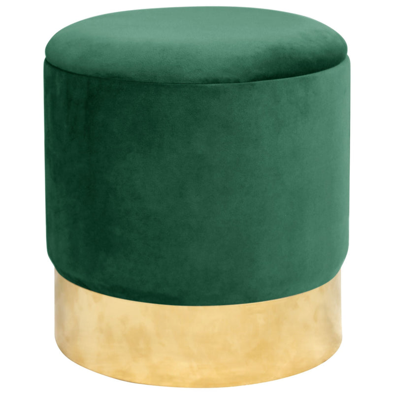GOLDENE FLASCHE GRÜNER POUF