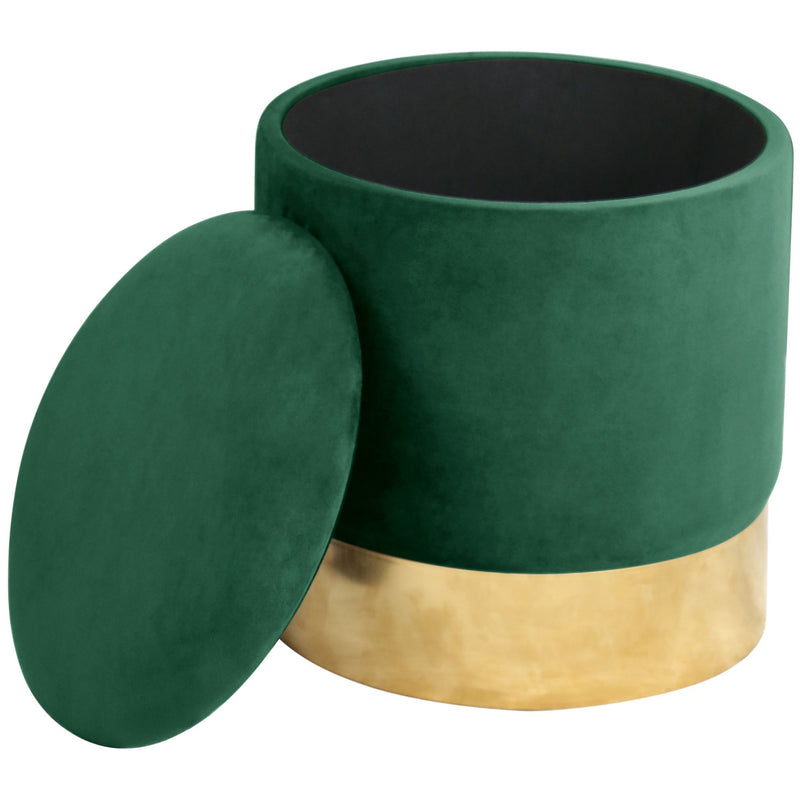 GOLDENE FLASCHE GRÜNER POUF