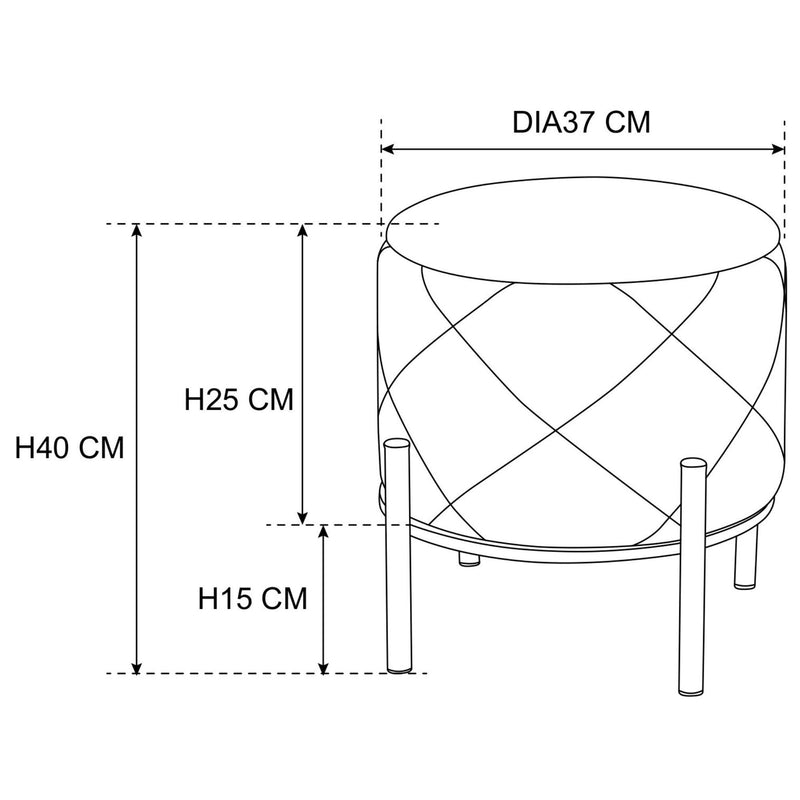 SAVANA PUDERROSA POUFFE
