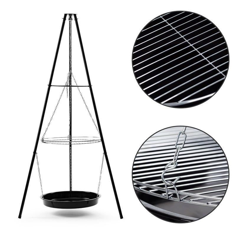 Feuerstelle Gartengrill mit Rost Dreibein MultiGarden