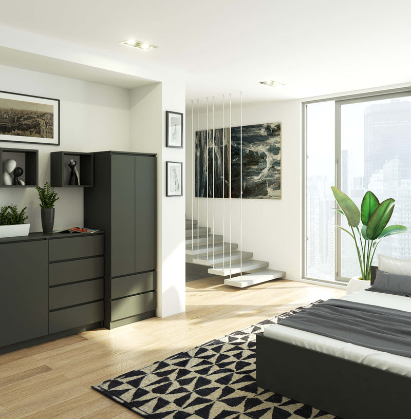 STAR WARDROBE S60 2D 2SZ PK GRAPHITGRAU