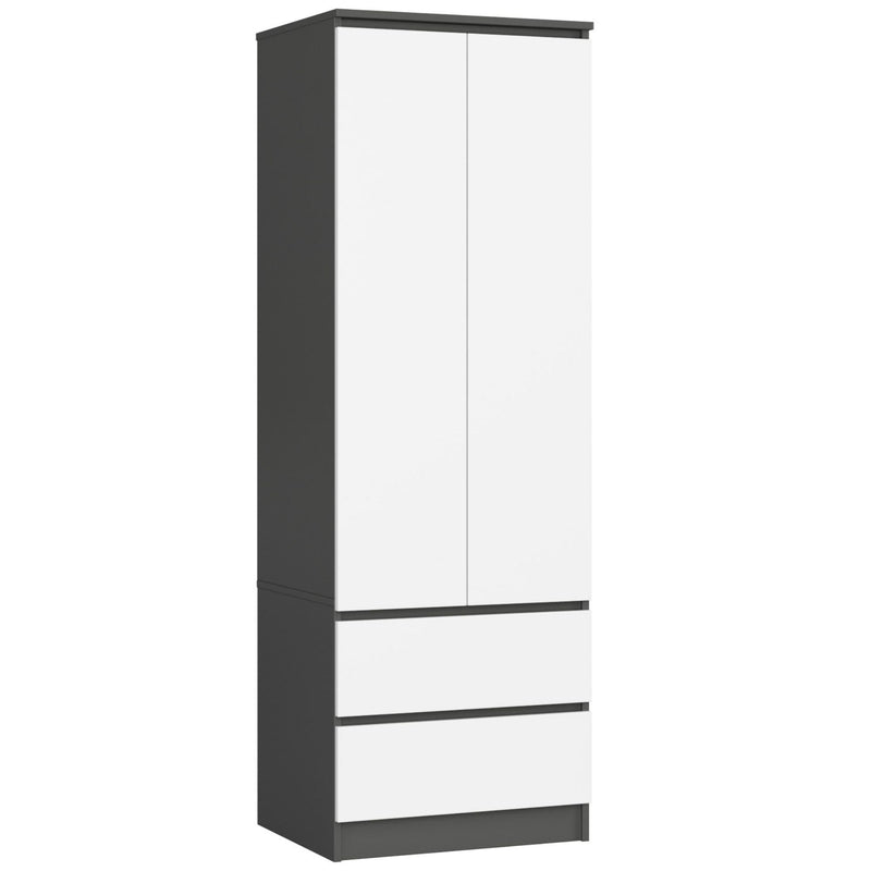 STAR WARDROBE S60 2D 2SZ PK GRAPHITGRAU / WEISS