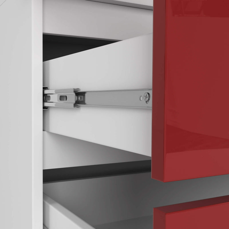WARDROBE S90 2D 2SZ CLP PK ROT GLÄNZEND