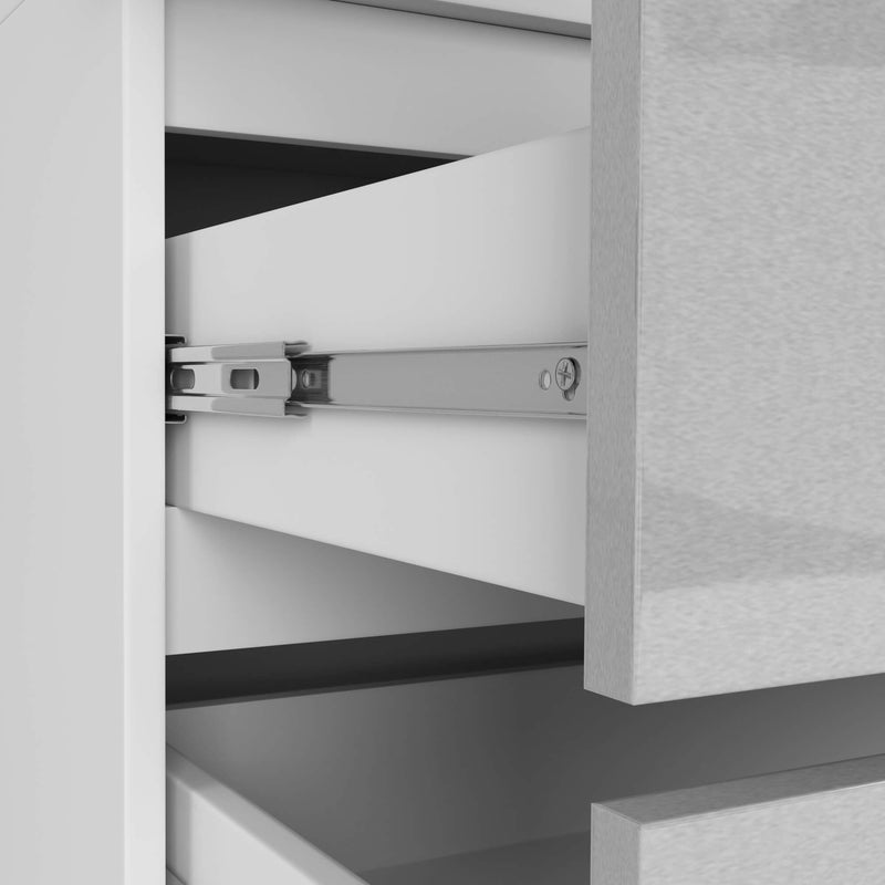Kleiderschrank mit Erweiterung S90 2D 2SZ CLP PK Metallic Glanz