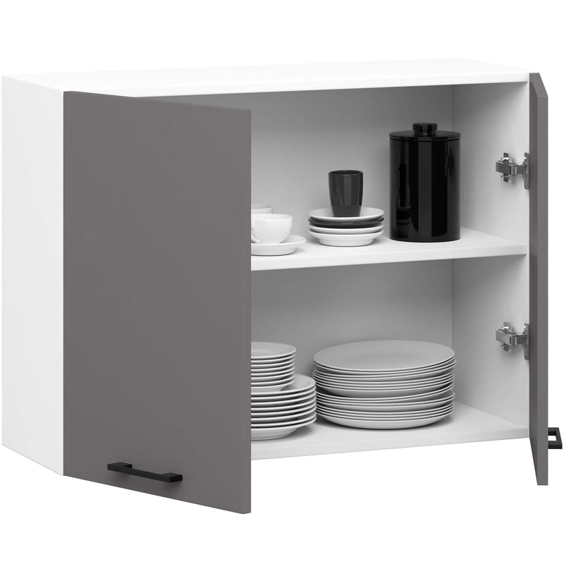OLIWIA B80 H580 WEISS / GRAPHITGRAU Schrank