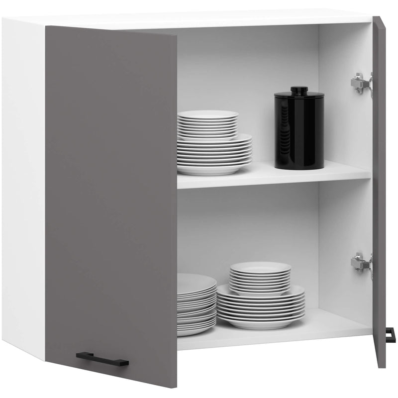 OLIWIA B80 H720 WEISS / GRAPHITGRAU Schrank