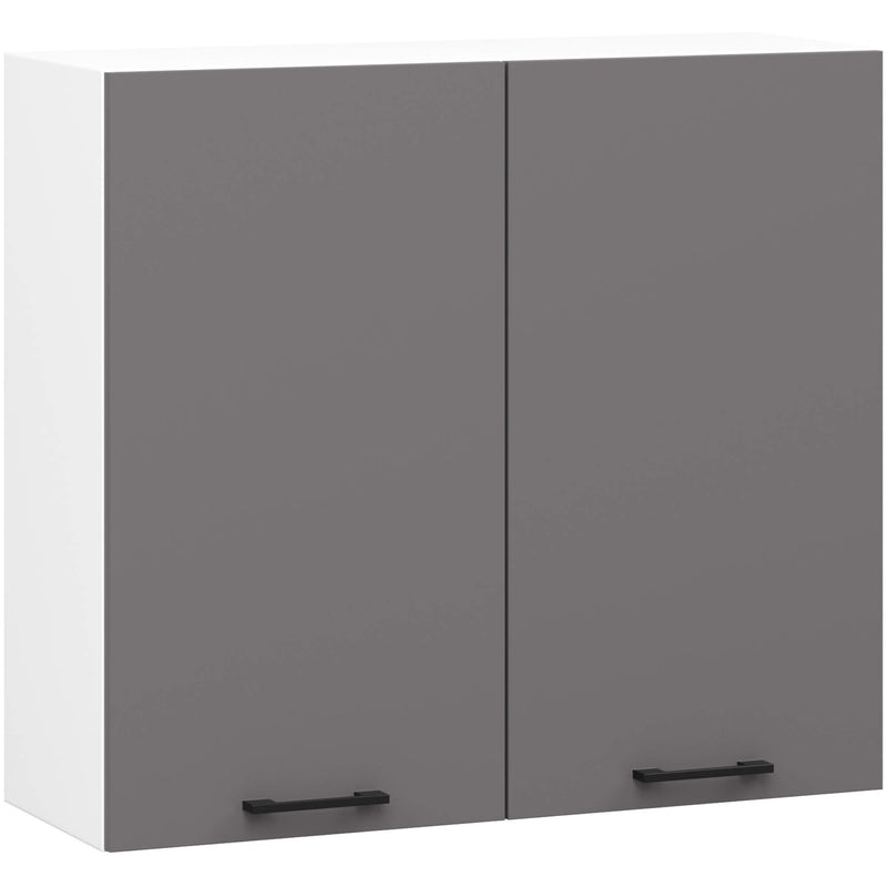 OLIWIA B80 H720 WEISS / GRAPHITGRAU Schrank
