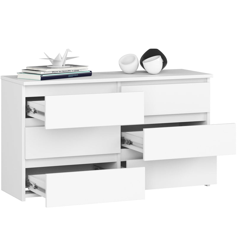 Kommode CL100, 6-teilig, weiß