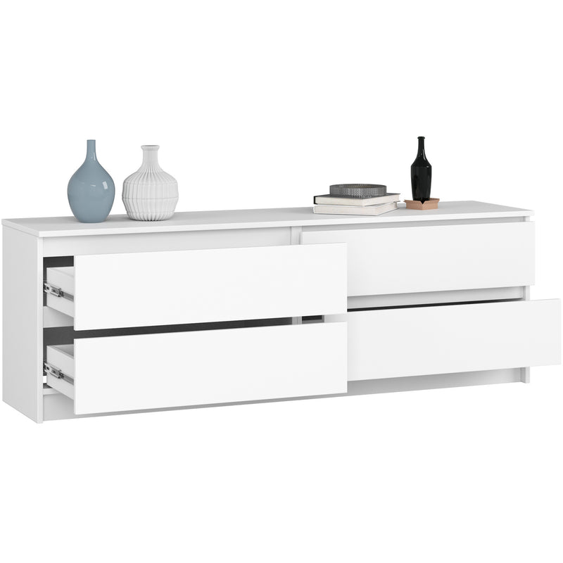 Kommode K160 4SZ CLP PK Weiß