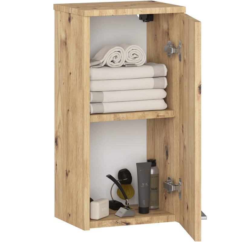 Wandhängender Badezimmerschrank FIN W30 1D Artisan Oak