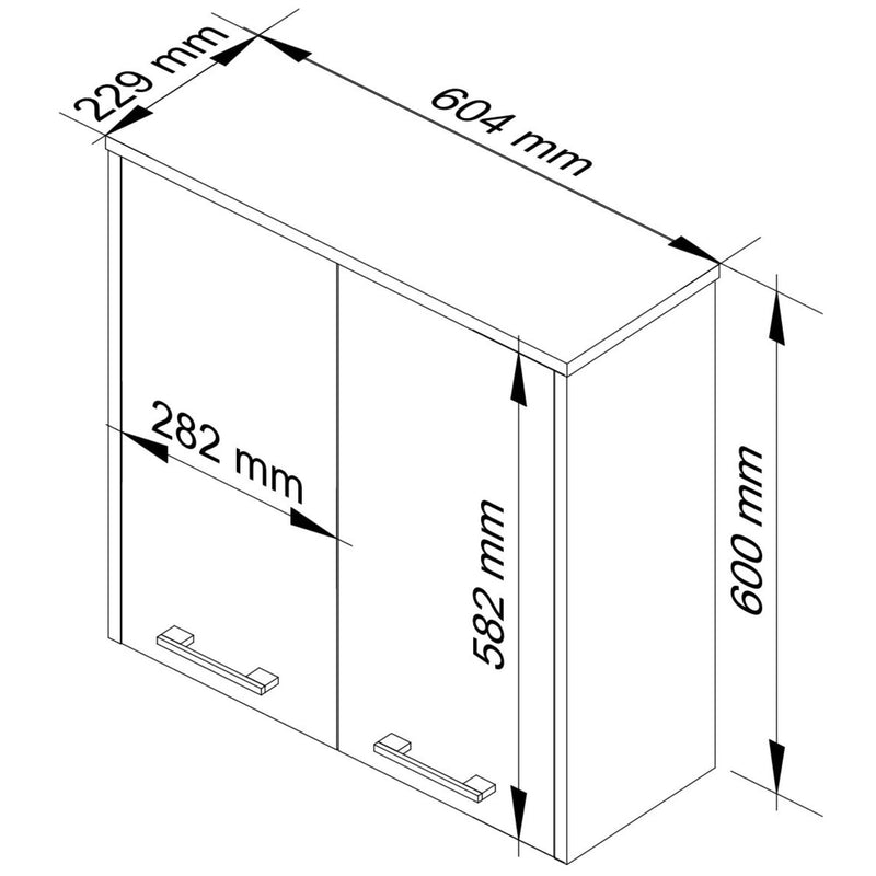 Wandschrank 60 cm FIN 2D Artisan