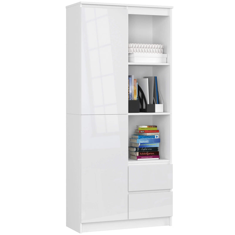 BÜROREGAL R 80 cm CLP R11 PK WEISS / WEISS GLÄNZEND