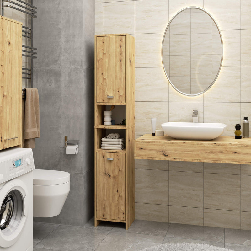 BETI Badezimmerregale 2D 1B Artisan Oak