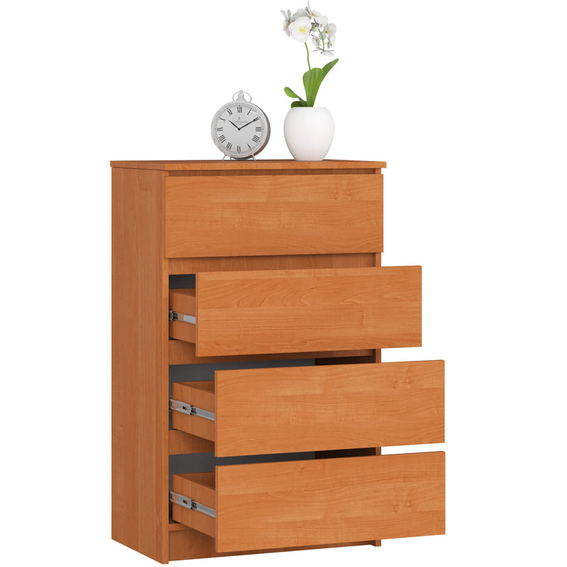 Kommode K 60 cm 4 Schubladen PK Erle