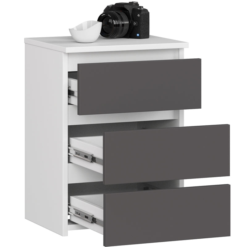 Kommode CL3/40 PK Weiß/Grau