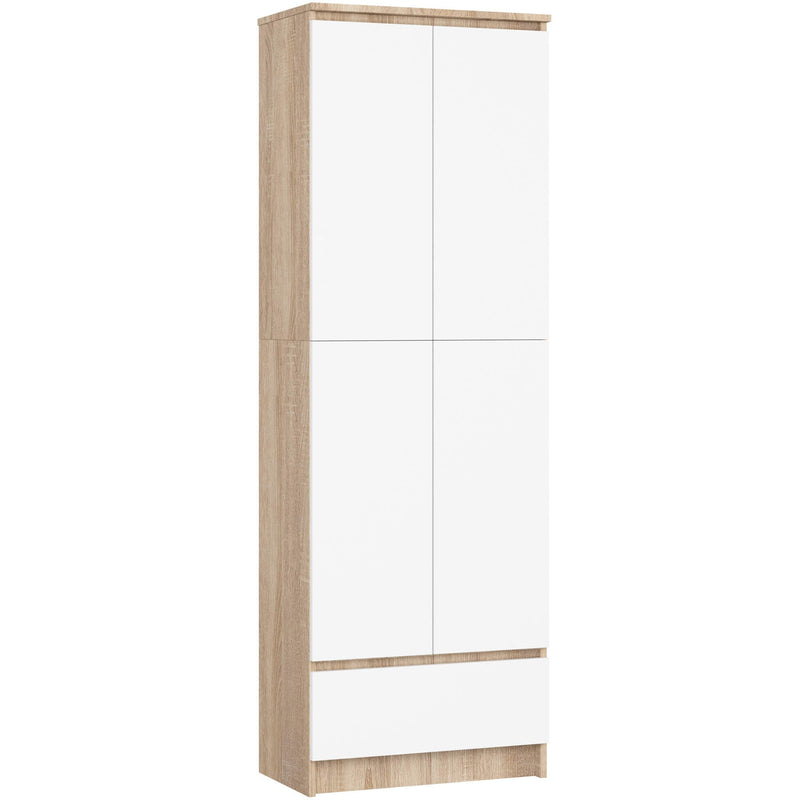 GESCHLOSSENES REGAL R60 2D 1SZ CLP PK SONOMA EICHE / WEISS