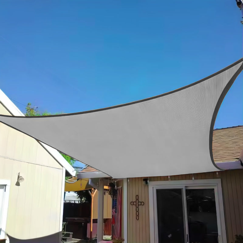 Quadratisches Sonnensegel 3x3 m wasserdichtes Sonnendach grau MultiGarden