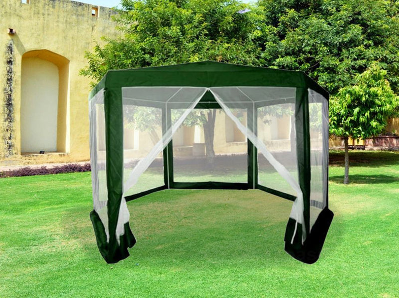 Pavillon-Gartenzelt 2x2x2 m mit Moskitonetz grün MultiGarden