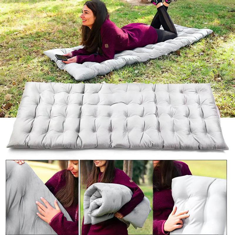 Gartenliegekissen für Stühle, grau 145 x 52 cm ModernHome