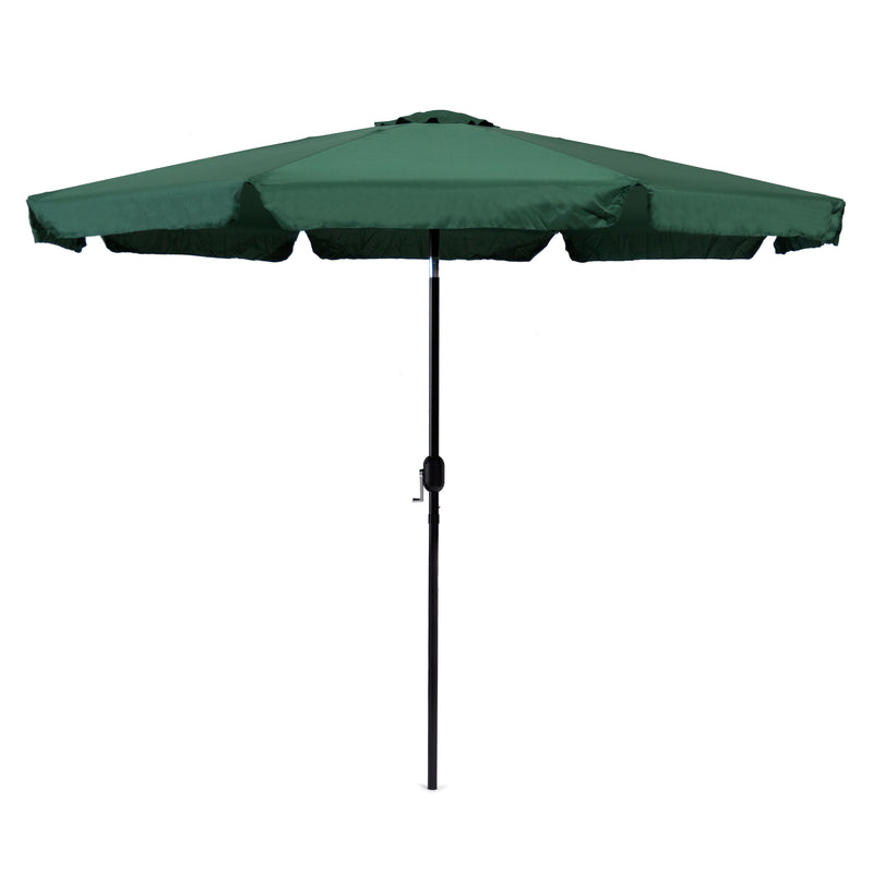 Sonnenschirm groß 3 m neigbar knickbar mit Kurbel grün MultiGarden