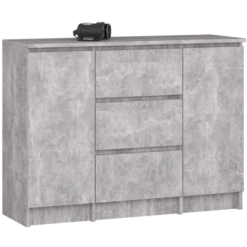 Kommode K100 2D 3SZ PK Beton