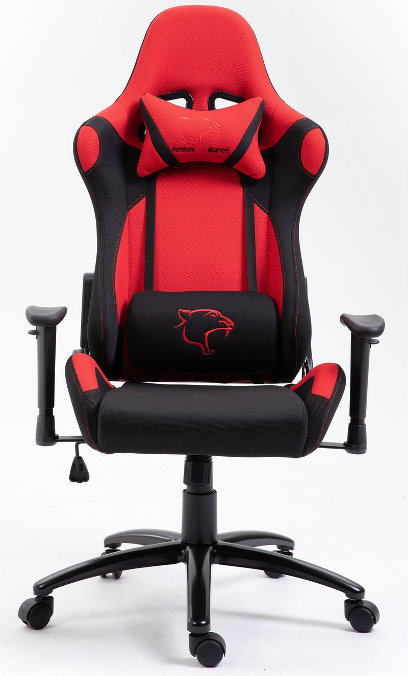F4G FG38 Gaming-Stuhl aus rotem Stoff