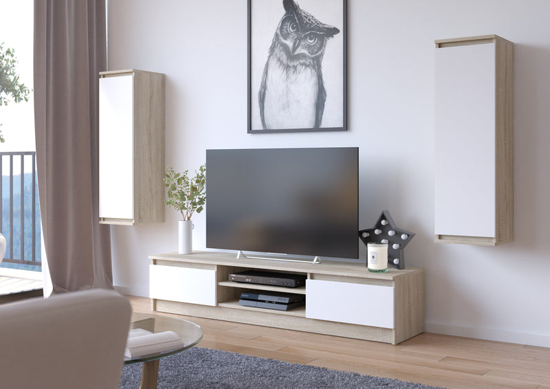 TV-Truhe K160 CLP Sonoma / Weiß