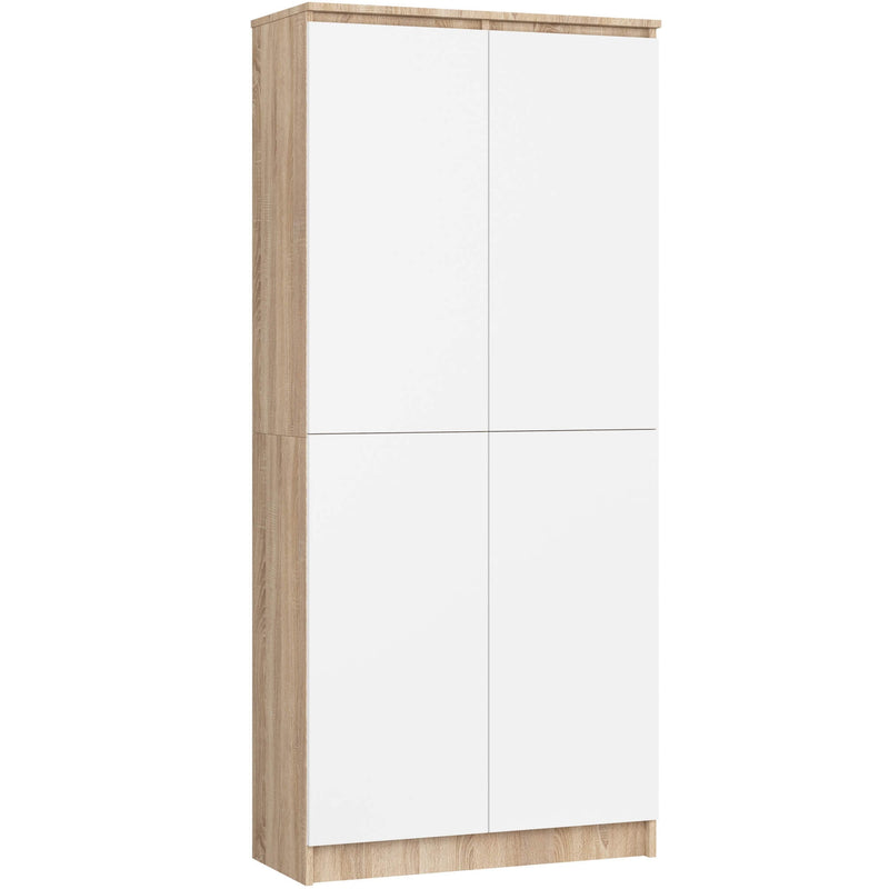 GESCHLOSSENES REGAL R80 2D 8P CLP SONOMA EICHE / WEISS