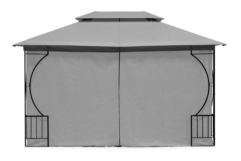 Gartenpavillon Zelt Laube 3x4m mit vollständigen Seitenwänden MultiGarden