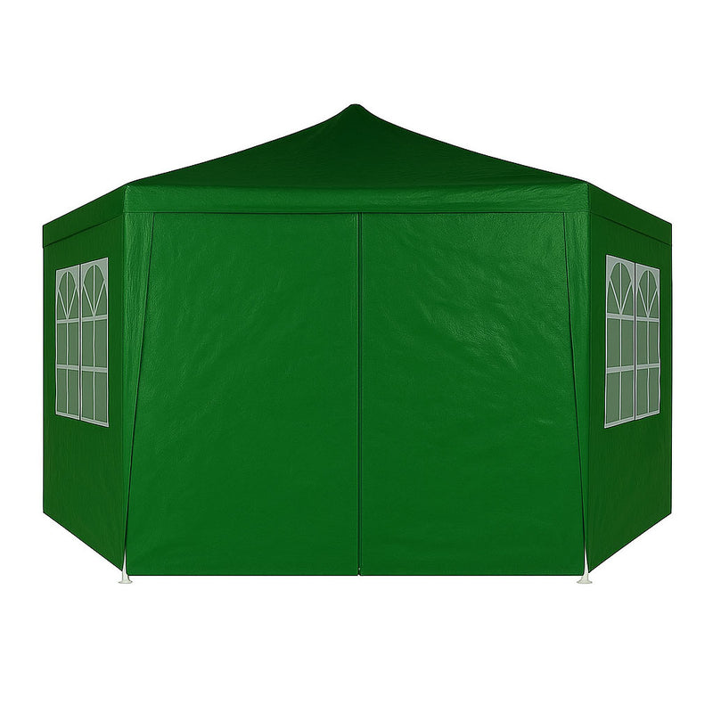 Garten- und Marktstandpavillon 2x2x2 m mit Fenstern grün MultiGarden