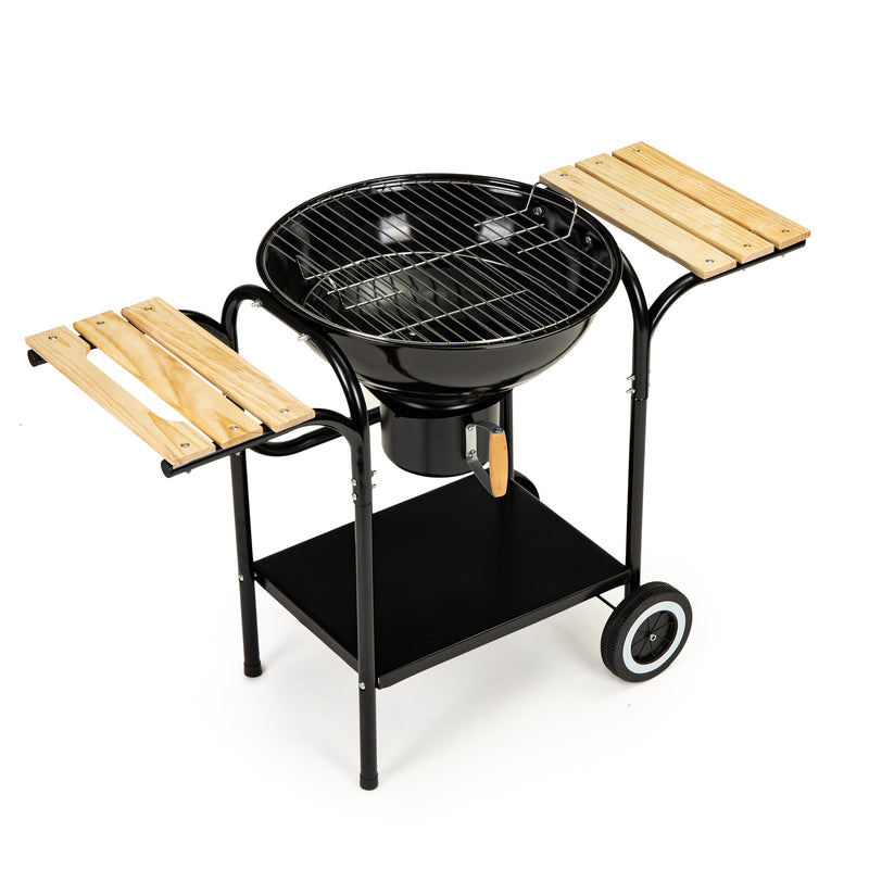 Kohle-Gartengrill mit Deckel und Ablagen, Rost und Aschekasten MultiGarden