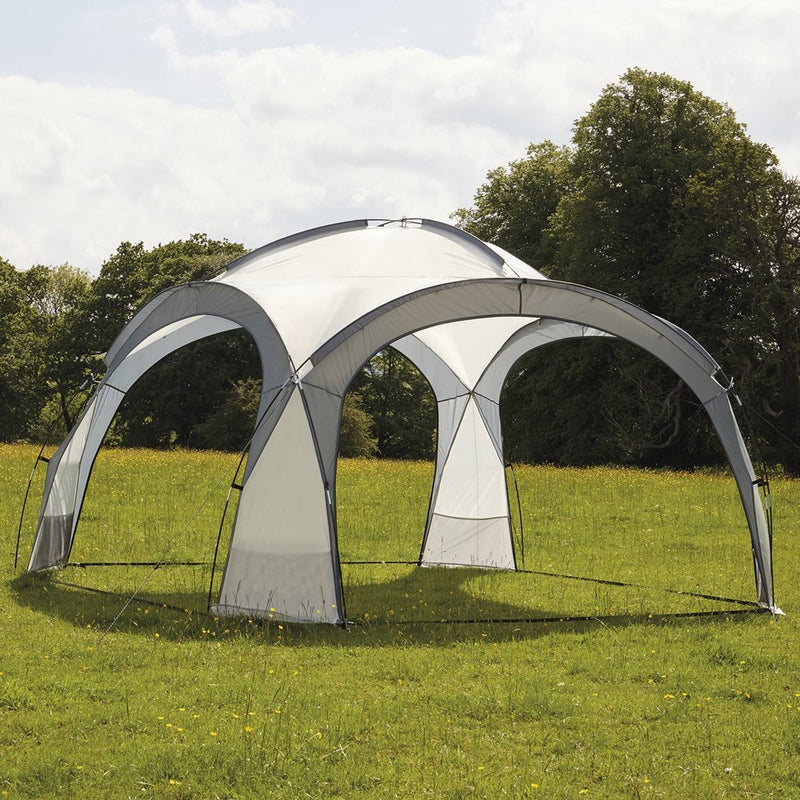 Gartenpavillon Eventzelt für Picknick + Tasche grau MultiGarden