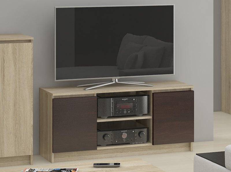 TV-SCHRANK 140 cm 2D 1P SONOMA / WENGE