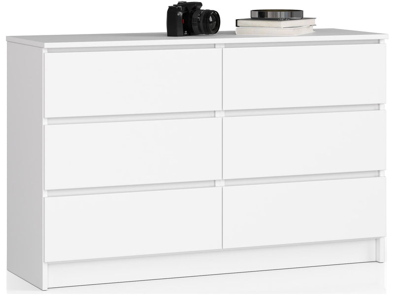 Kommode K120 6SZ CLP PK Weiß