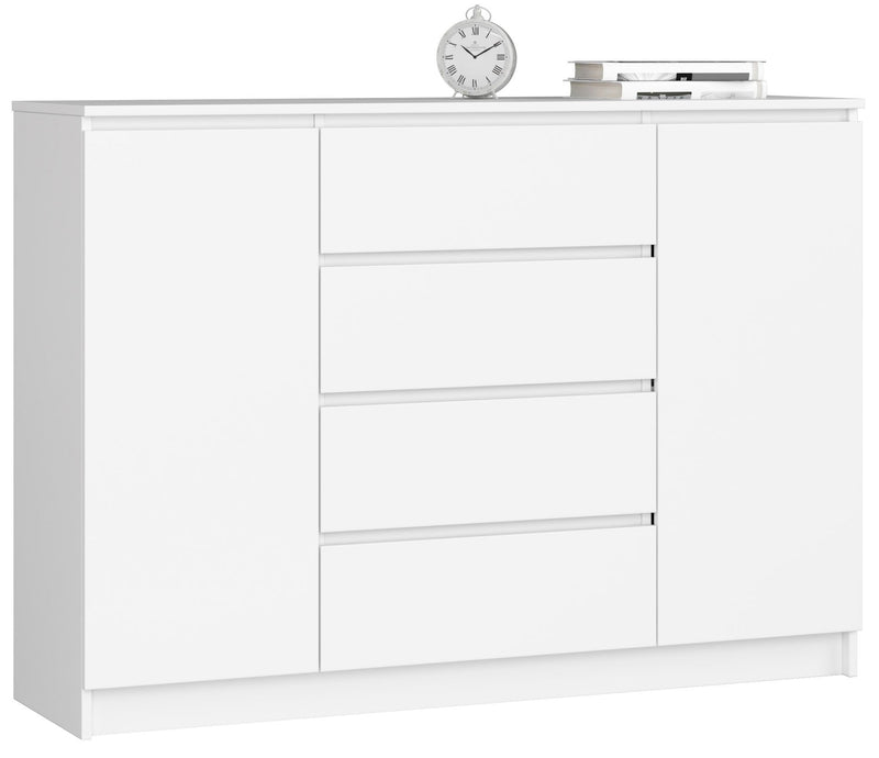 Kommode K140 2D 4SZ CLP Weiß