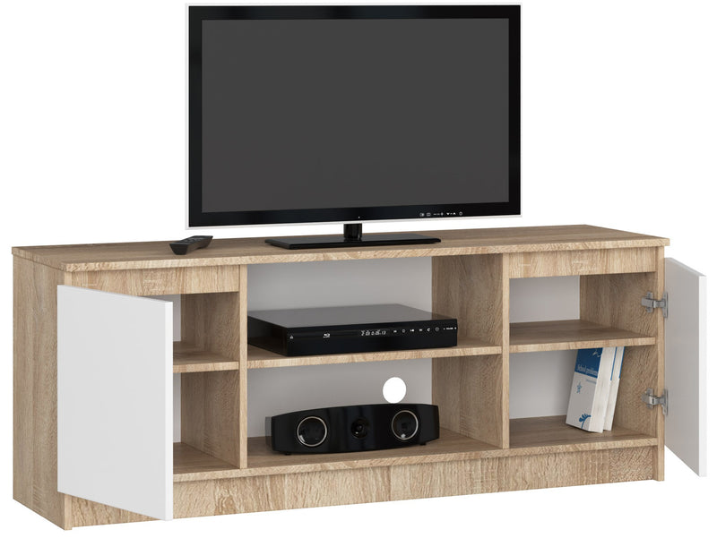 TV-SCHRANK 140 cm 2D 1P SONOMA / WEISS
