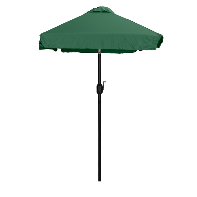 Rechteckiger großer Gartenschirm, kippbar, knickbar, mit Kurbel, grün 200x140 cm MultiGarden